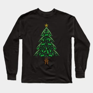 Guns Christmas Tree Long Sleeve T-Shirt